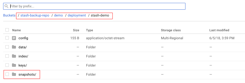 Repository in GCS Bucket