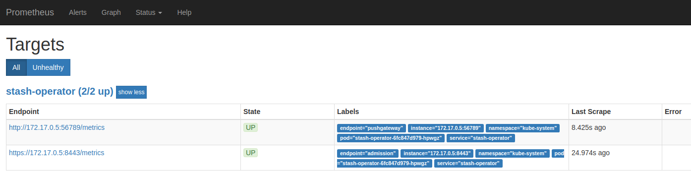 Stash Monitoring Flow