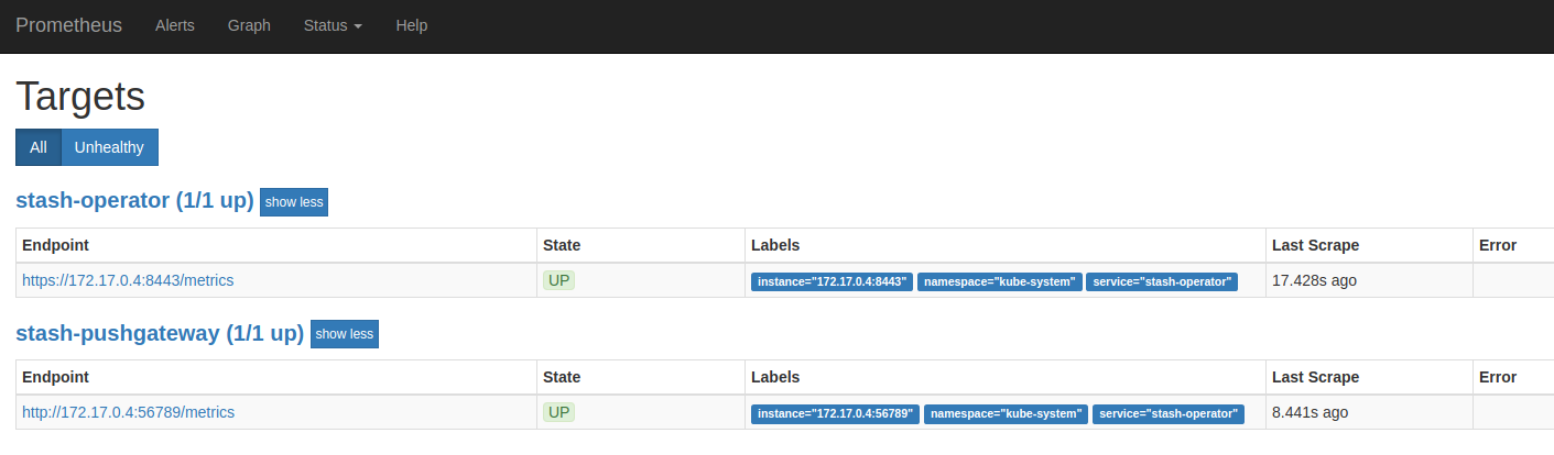 Stash Monitoring Flow